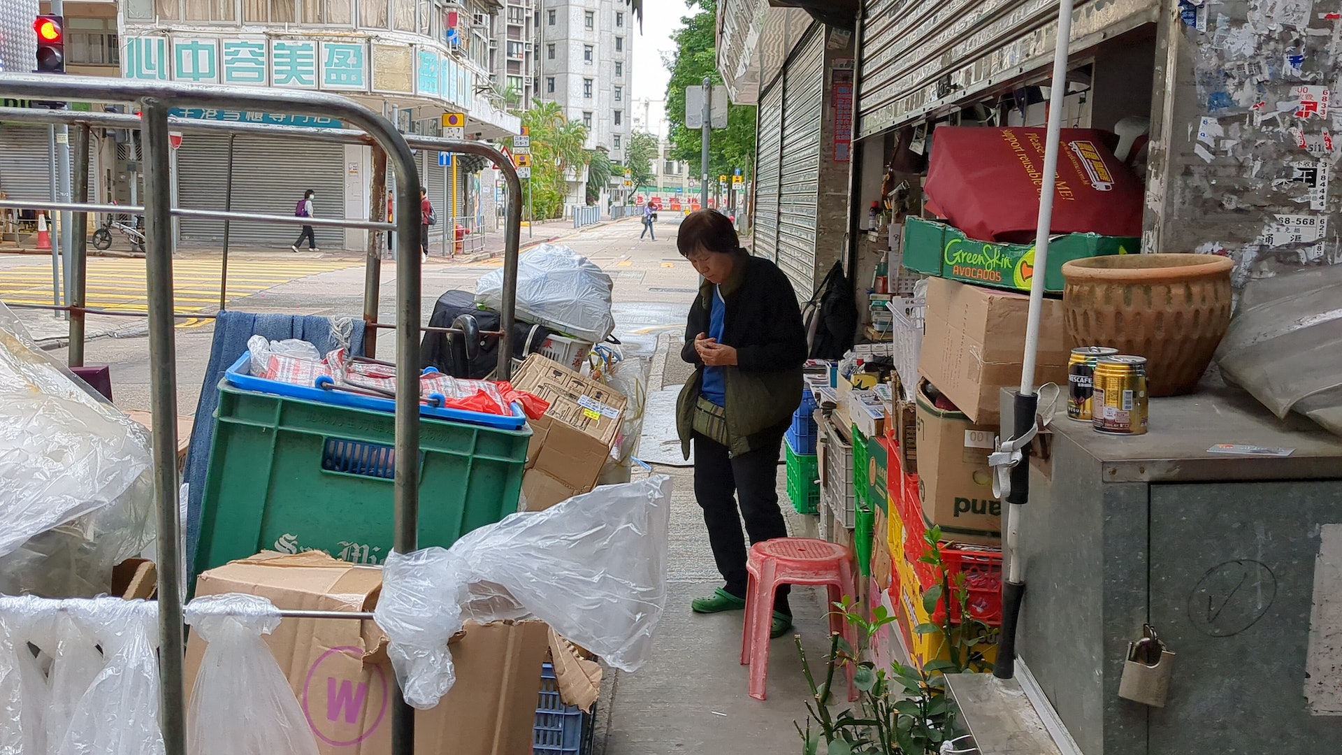 賀婆婆早上如常開檔。（黃偉民攝）